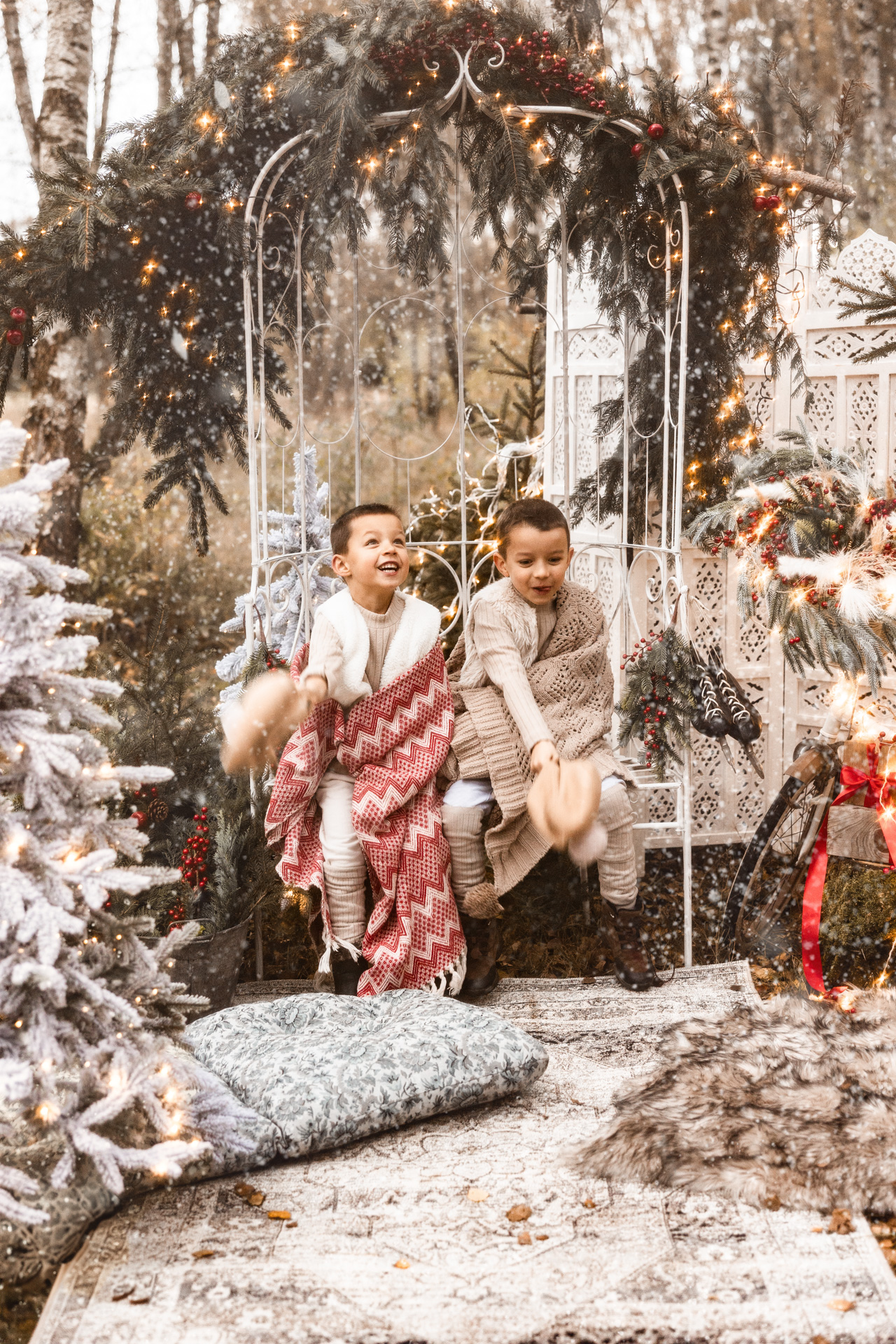 Sesje świąteczne z dziećmi