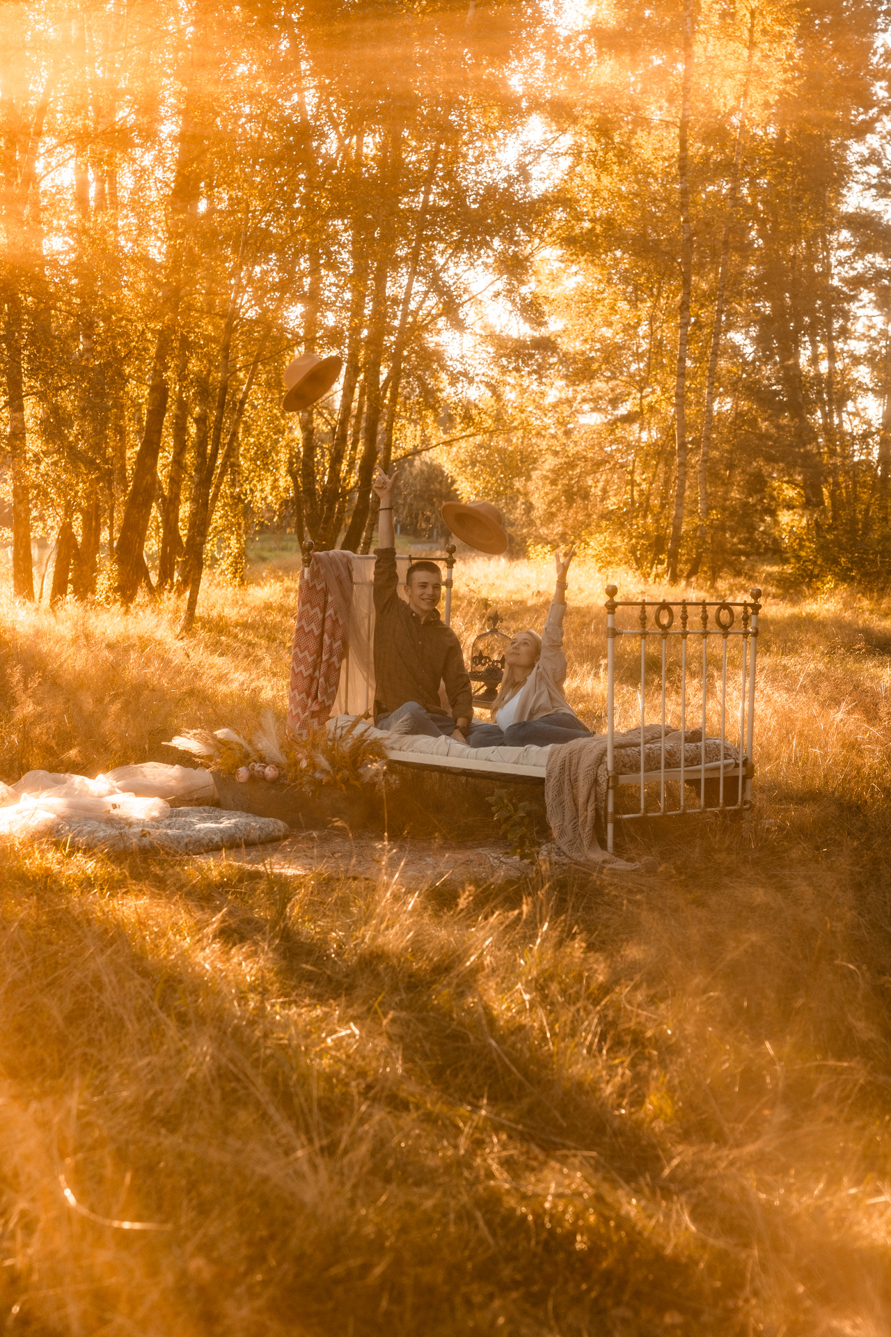 Sesja dla pary w plenerze